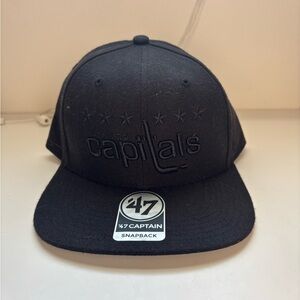47 Washington Capitals Two-Tone Snapback Hat (Black & Gray)